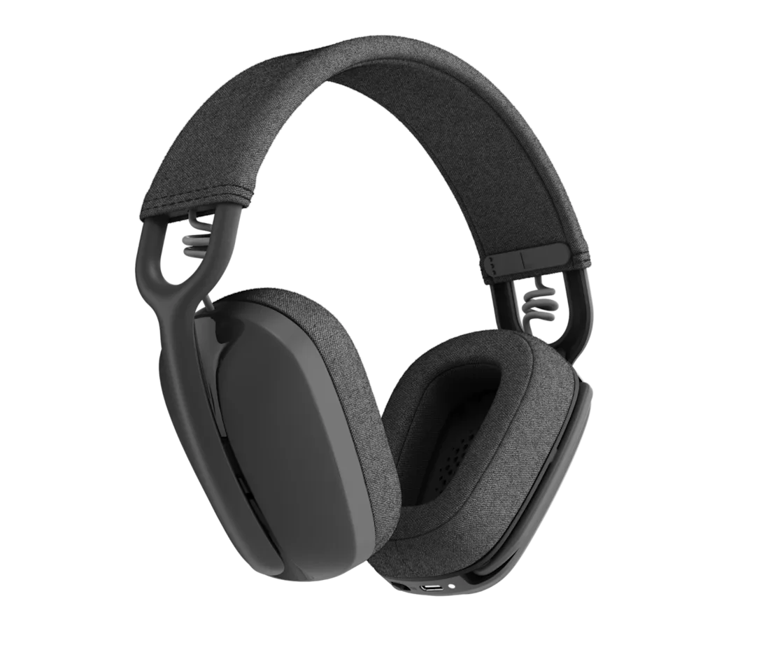 Logitech Zone Vibe 100 Lightweight Wireless Over-Ear Headphones, Noise-Cancelling Microphone, Advanced Multipoint Bluetooth, Teams/Zoom/Google Meet Compatible | Graphite OneCart